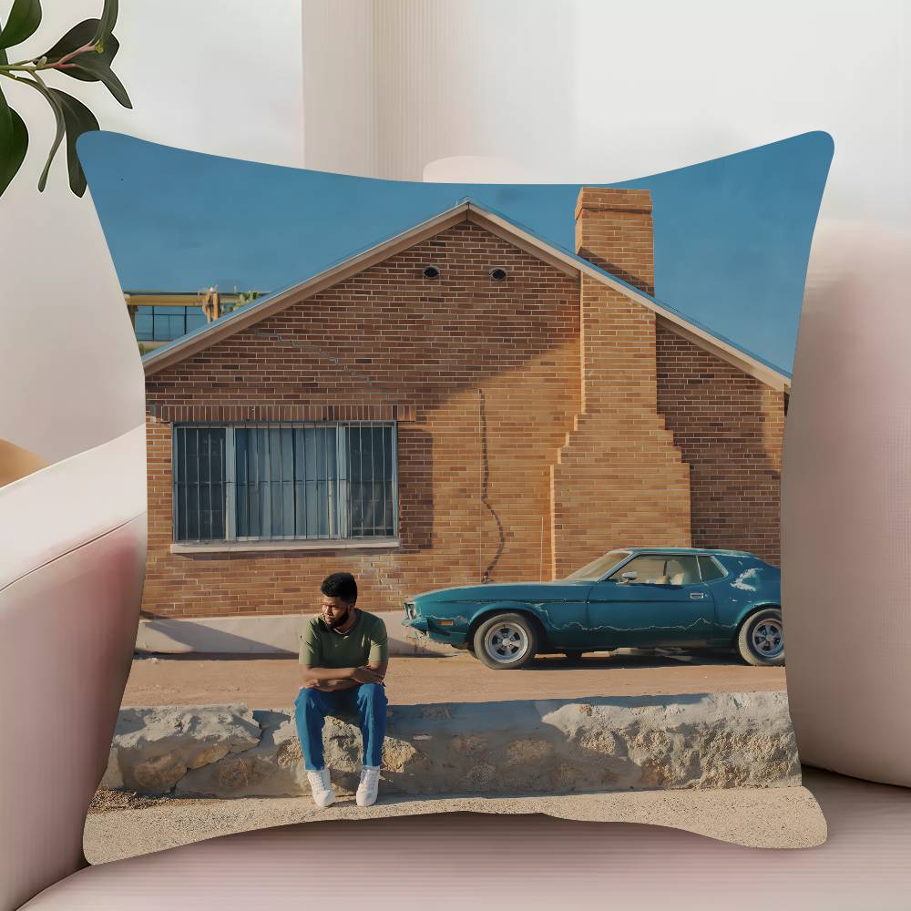 K-Khalid After The Sun Goes Down Pillow Case Decor Protective Covers Comfortable soft for Sofa Living Room Home office 12x12Inch