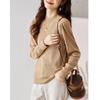 Firstview Women's Urban Casual Round Neck Long Sleeve Sweater