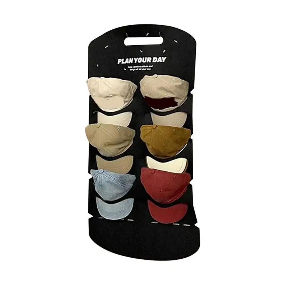6/12 Grid Felt Hat Storage Hanging Bag Baseball Cap Saving Accessories Organizer Holder Space Hanger Rack Storage Towel Clo T2F5