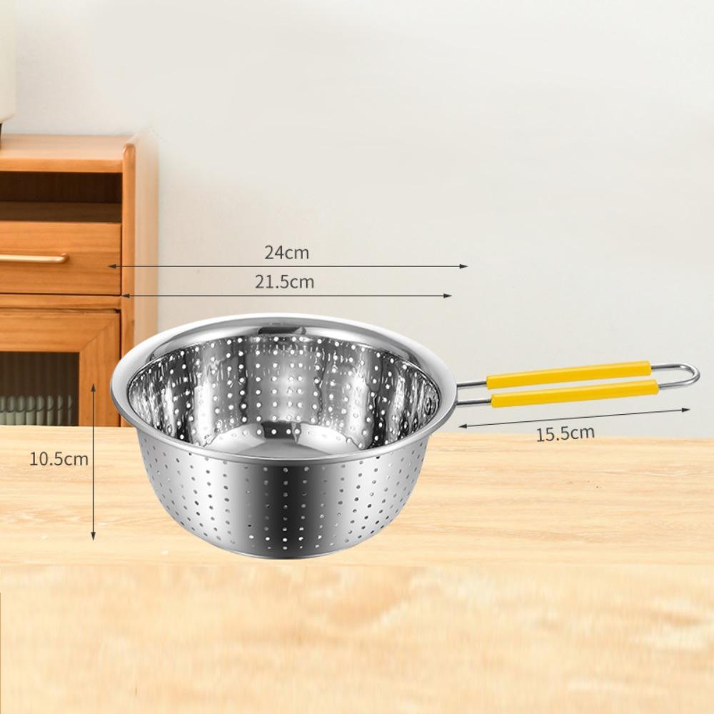 

20/22/24 см Дуршлаг из нержавеющей стали Кухонные инструменты для овощей и фруктов 24cm