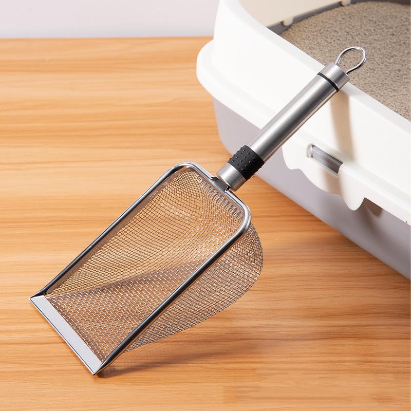 Stainless Steel Metal Litter Shovel, Household Pet Litter Shovel