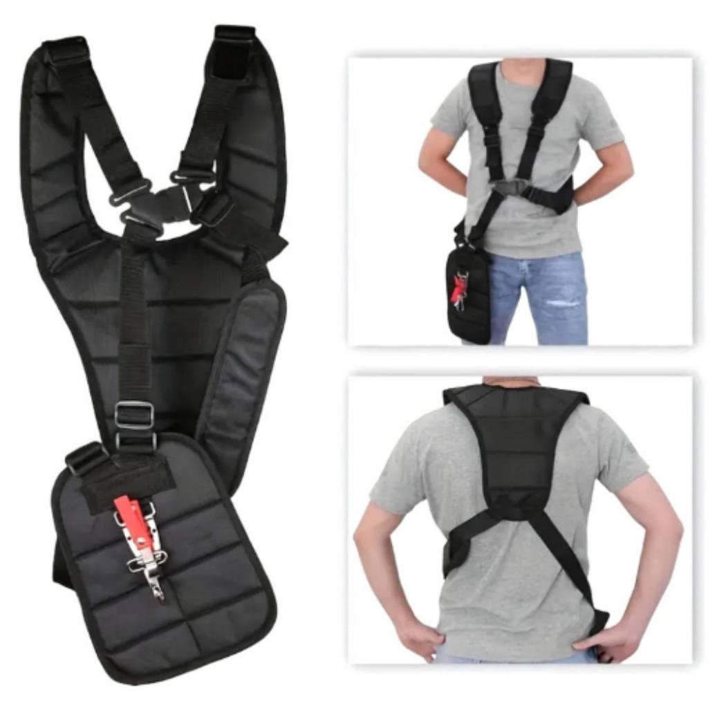 Heavy-Duty Grass Trimmer Shoulder Strap | Adjustable, Comfortable, for Gardening