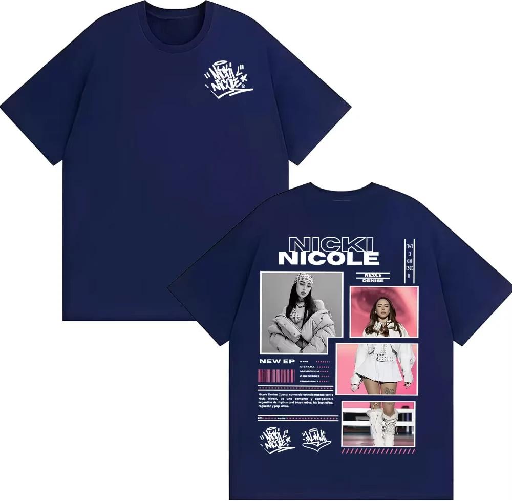 Singer Nicki Nicole Album Tour Merch Tshirts Unisex Fashion Trending Harajuku T Shirt Summer Tops ONeck Shortsleeved Top