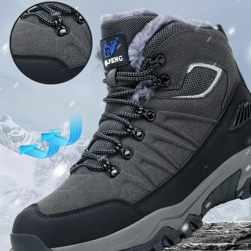 Bottes d'hiver imperméables pour hommes, bottines de neige de Style russe, grande taille 40 à 48