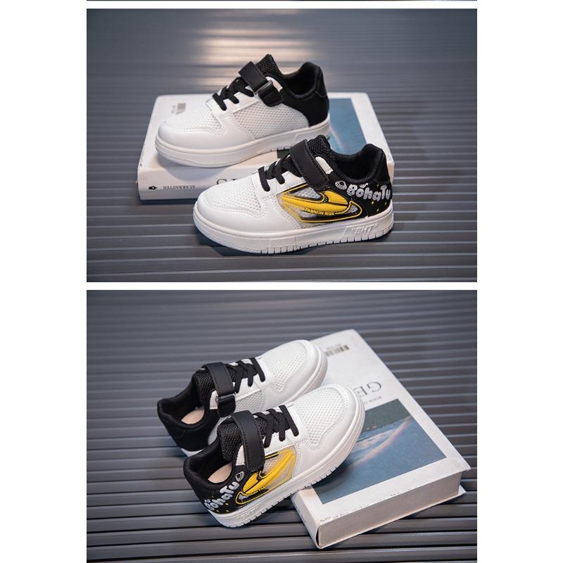 Boys Shoes Spring and Autumn Mesh Surface Breathable Children's Shoes Boys Casual Shoes New Soft Soled Non-slip Boy Board Shoes