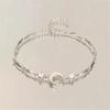 Lightweight Alloy Celestial Bracelet Wrist Chain With Adjustable Closure Sparkling Night Out Accessory For Women
