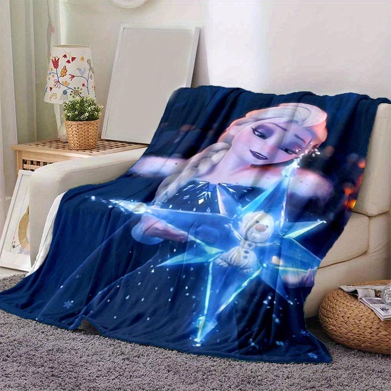 1pc, Elsa Frozen II Magic Star Blanket Home Decor, Couch Throw, Outdoor Blanket, Gift for All Occasions, Flannel Coverlet, Perfect for Bed