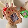 Gingerbread Man Photocard Holder Bag Pendant Cartoon Kpop Photo Card Sleeves Fluffy Christmas Tree Card Holder Christmas Gift