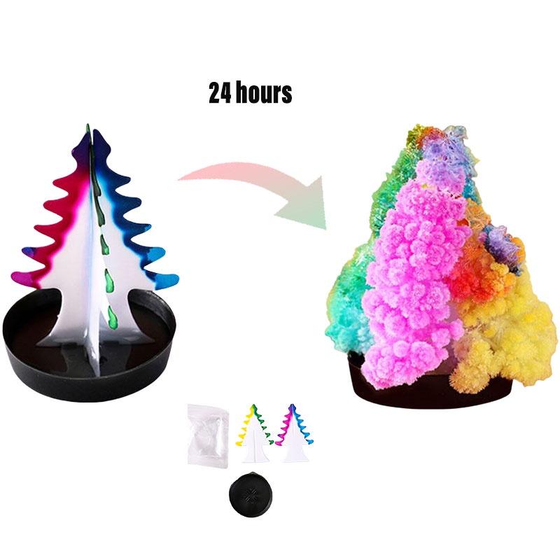 Unglaublicher Papierbaum: Erschaffe deinen eigenen Weihnachtsbaum mit magischen, wachsenden Kristallen – ein lustiges und einzigartiges Spielzeug!