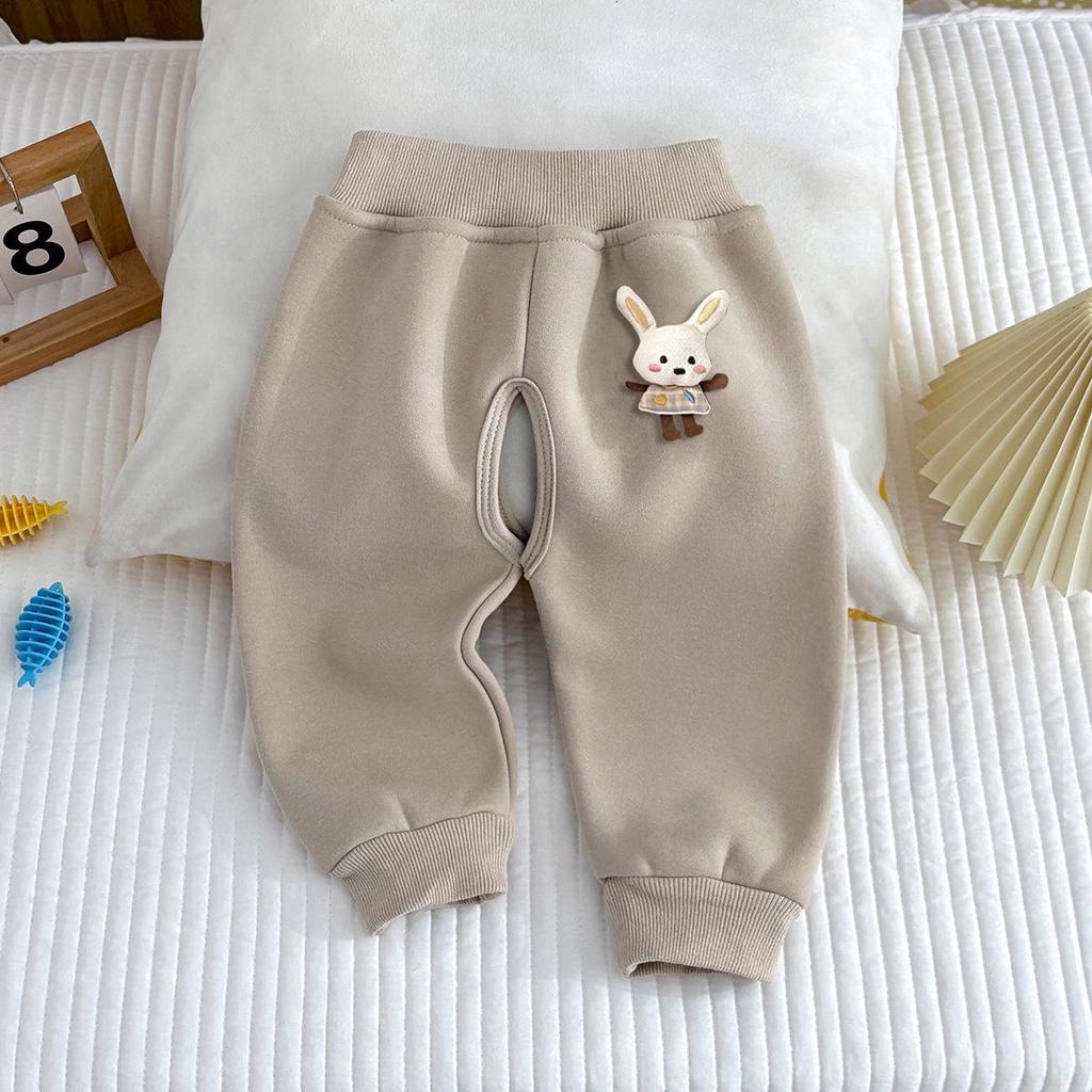 Kleinkind & Kleinkind Schrittoffene Fleecehose - Warme Thermokleidung für Herbst/Winter für Jungen & Mädchen
