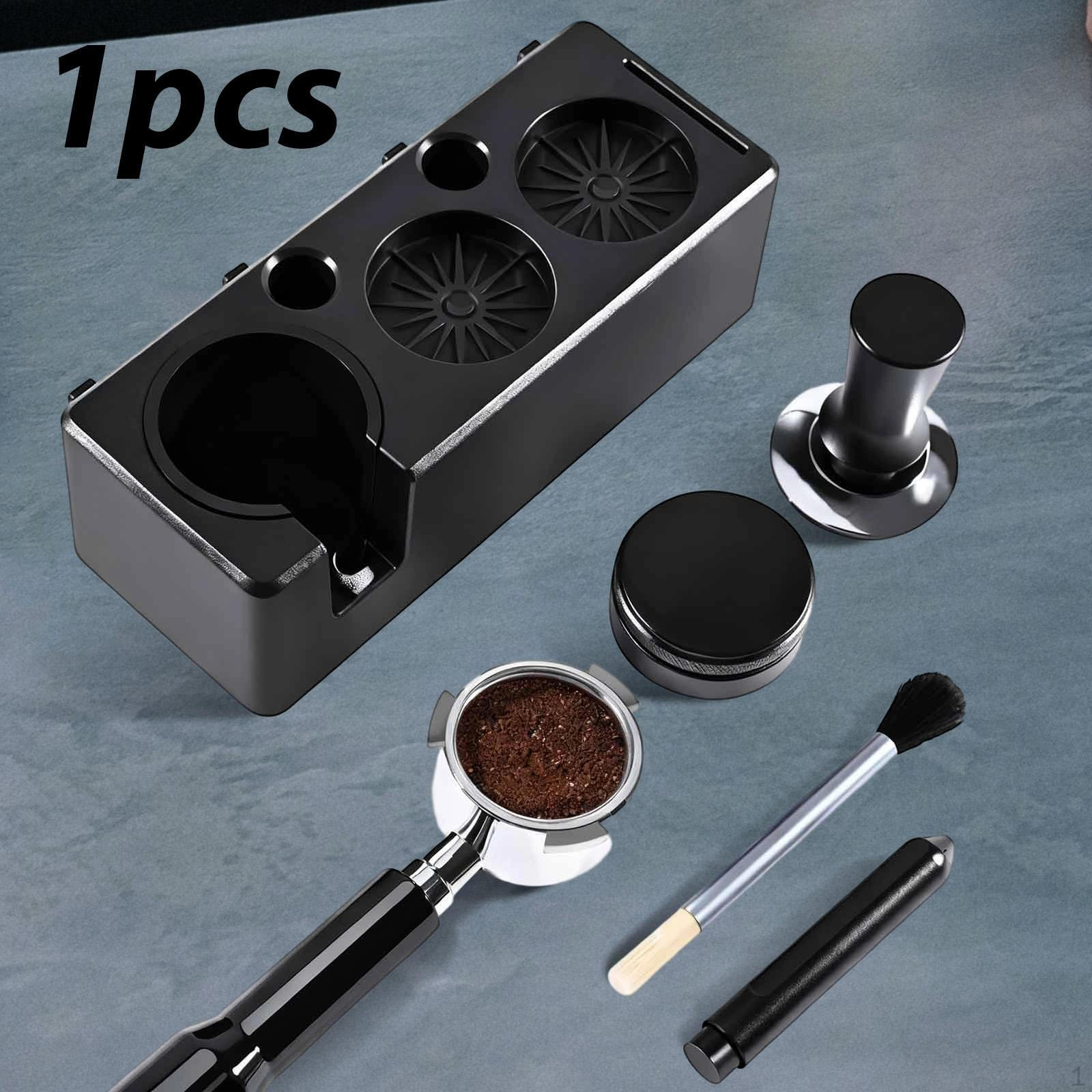

Espresso Tamping Station Anti Slip Stable Cafe 51-58mm Portafilters Kitchen Tamp Tool Adjustable