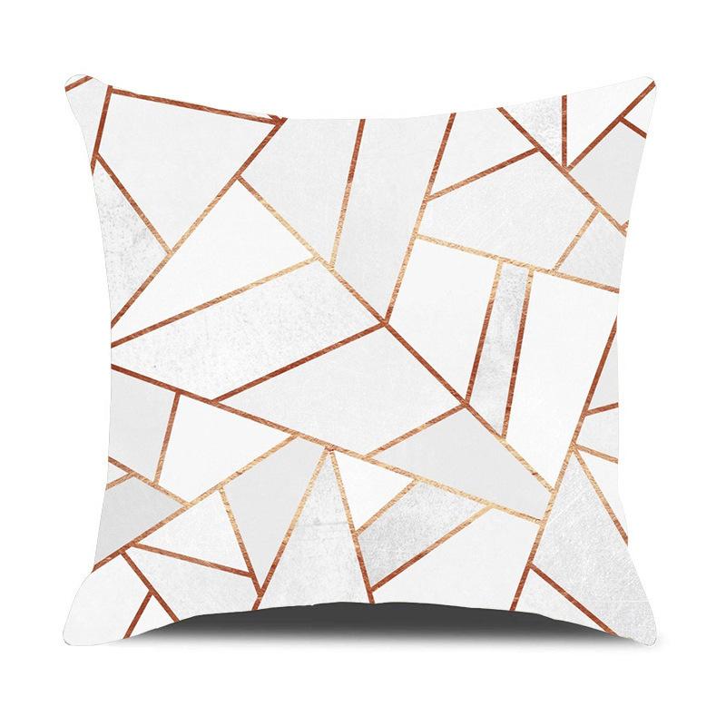 

Новая автомобильная подушка в скандинавском стиле, прикроватная наволочка с принтом, подушка для спальни, диванная подушка, подушка из короткого плюша 45*45cm