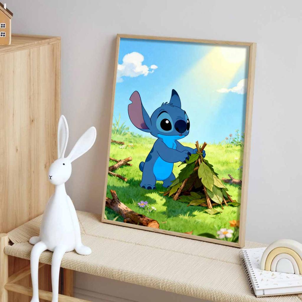 Diamond Painting Set Disney Full Diamond 5D Stitch Building Shelter Diamond Art Home Decoration Creative Handicrafts