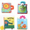 Neues Stoffbuch für Kinder Reißfestes Blumen-Spielzeug Stoffbuch Baby-Spielzeug Frühpädagogisches Stoffbuch