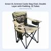Portable Armchair With Beverage Holder Foldable Design Camp Seat Sturdy Frame Includes Carrying Bag For Beachon The Moveers
