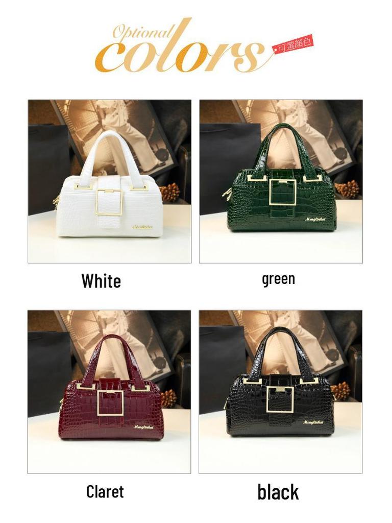 Versatile Large-Capacity Handbag for Mature Women - Lightweight, Multifunctional Mom Bag with Single Shoulder & Crossbody Options