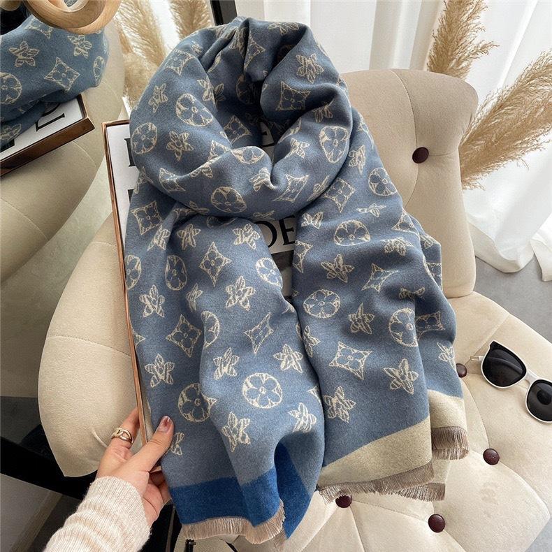 Light Luxury High-End Air Conditioner Shawl With Women'S Imitation Cashmere Jacquard Scarf Versatile Fringed Warm Scarf