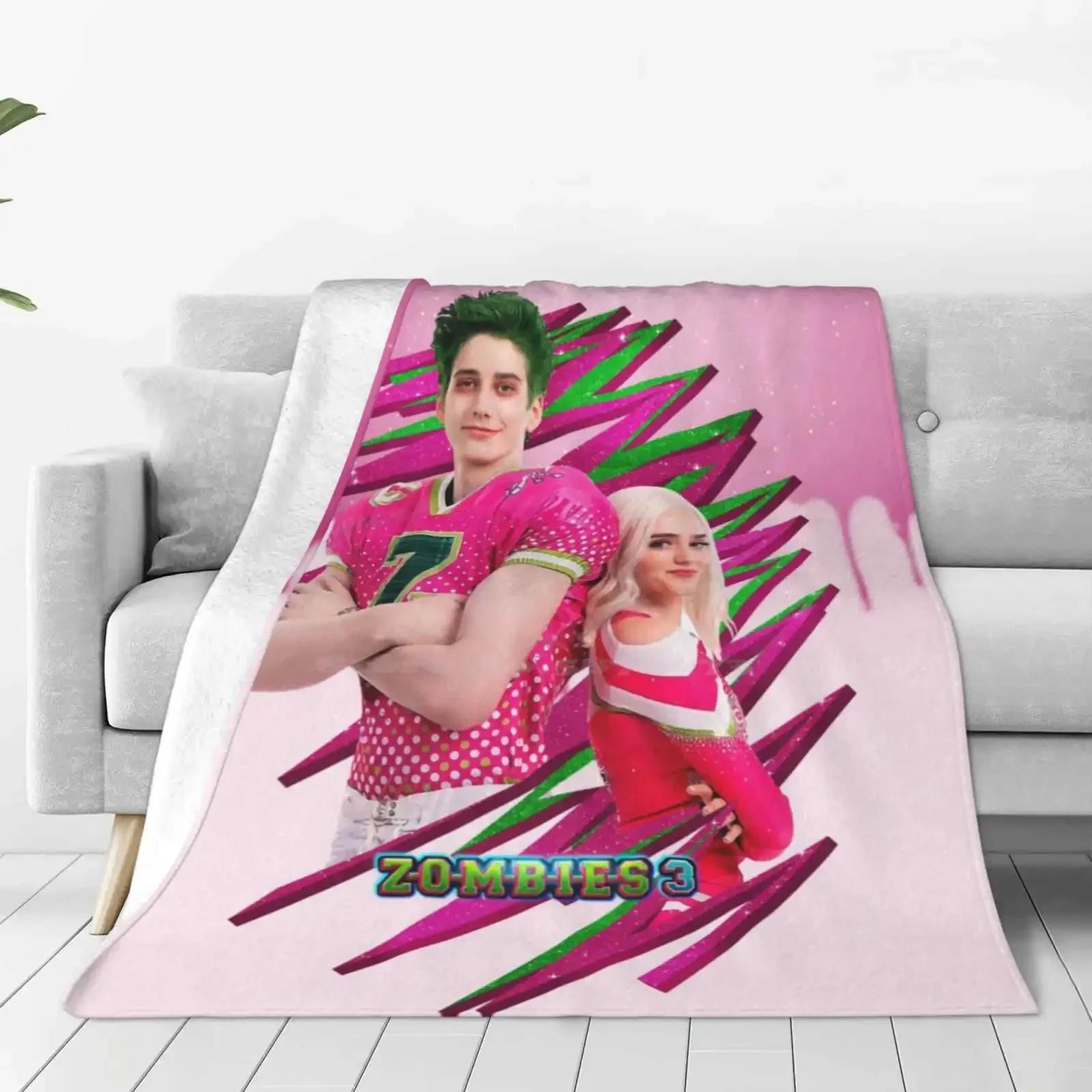 

Zombies 3-Zed And Addison Magic Shaggy Throw Soft Warm Blanket Sofa/Bed/Travel Love Gifts Zombies 3 Addison Girls Kids Love 80x120cm(31x47inch)
