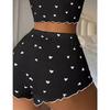 Women Cute Camisole Top And Shorts Pajamas