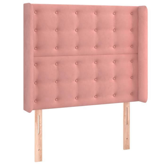 VidaXL Tête de Lit à LED Meuble de Chambre à Coucher Accessoire de Lit Simple Tête de Cadre de Lit Intérieur Rose 3124523