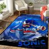 1Pc Sonic Through Rain Rug, Office Carpet Indoor Outdoor Doormat, Non-Slip Soft, Living Room, Christmas Halloween Gift M929352