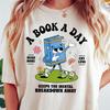 A Book A Day Keeps The Mental Breakdown Away Shirt, Read Book More Tshirt, Bookworm Gift, Librarian Gift, Retro Bookish Shirt, Mental Health