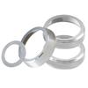 Car Interior Panel HIMARKLIF Aluminum Alloy Air Conditioner Dial Cover Engine Start Ring for Jimny JB64W JB74W Silver