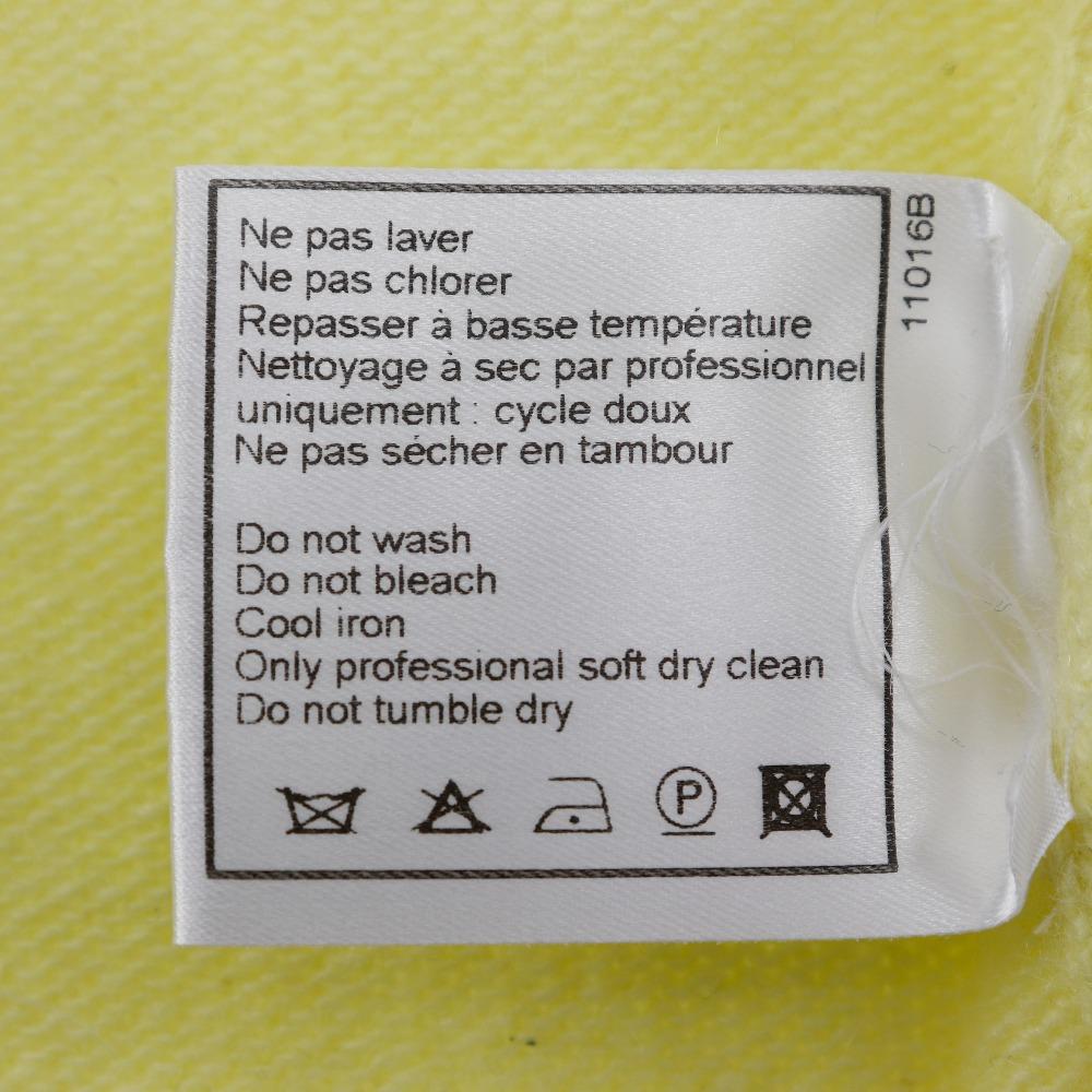 Chanel No Sleeve Knit P17019W02730 01C Yellow cashmere/Rayon/polyester Women Used