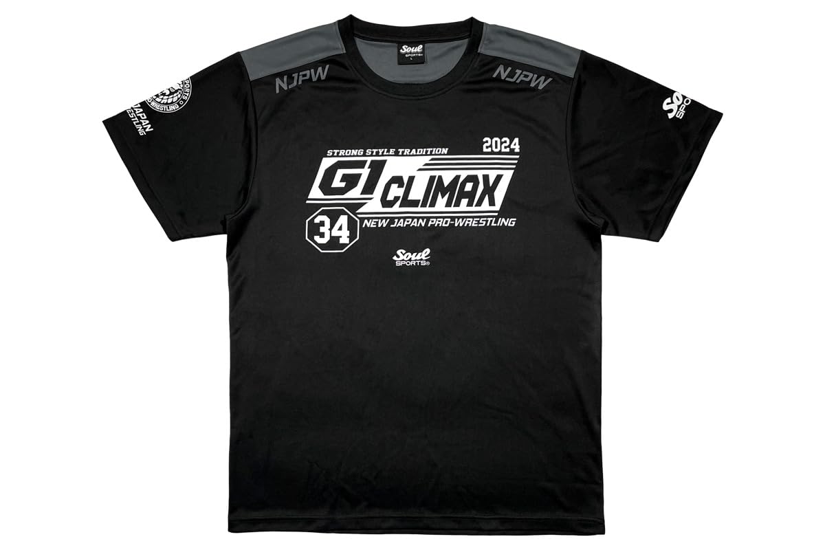 

New Japan Pro-Wrestling G1 CLIMAX 34 Tournament Commemorative SOUL SPORTS T-Shirt, Size XL, 5798102164
