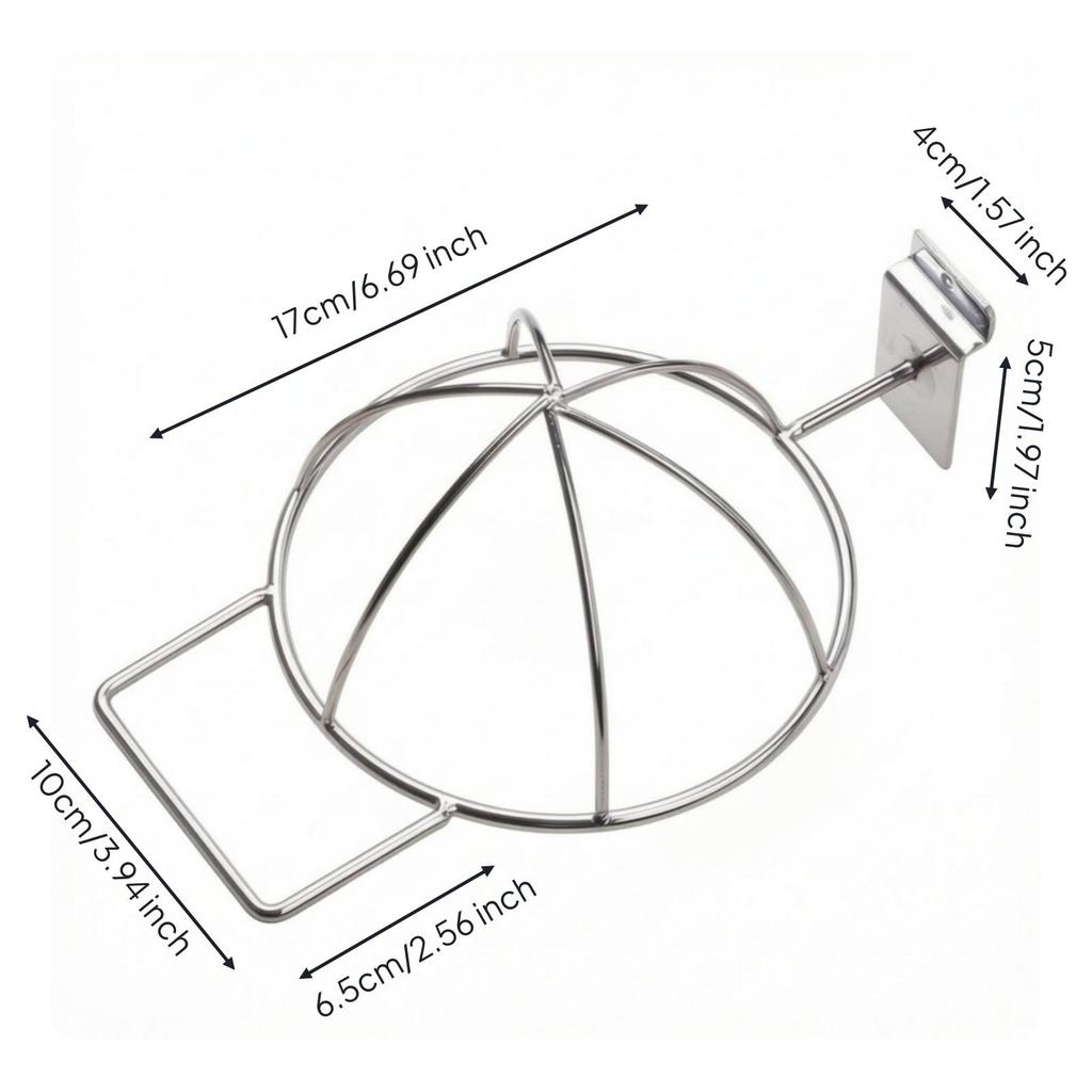 Offener Gitterwand-Kappenständer Schwerlast Gitterwand Hut-Display Stabil
