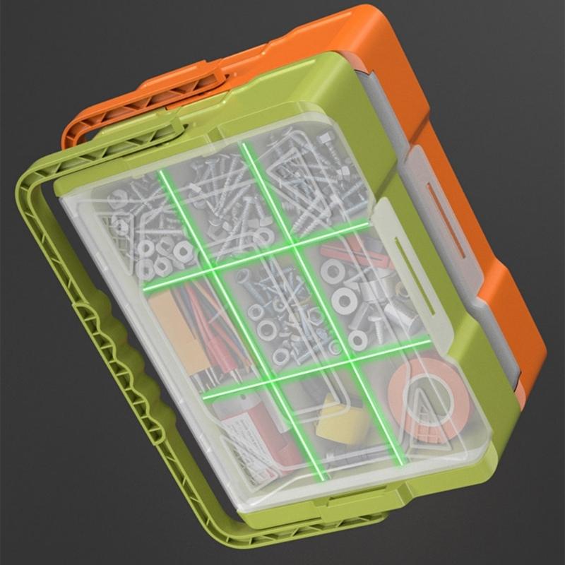 Space Efficient Stackable Storage Container Up To 3 Layers Organize Tool Hardware And Small Items Clear Lid Design