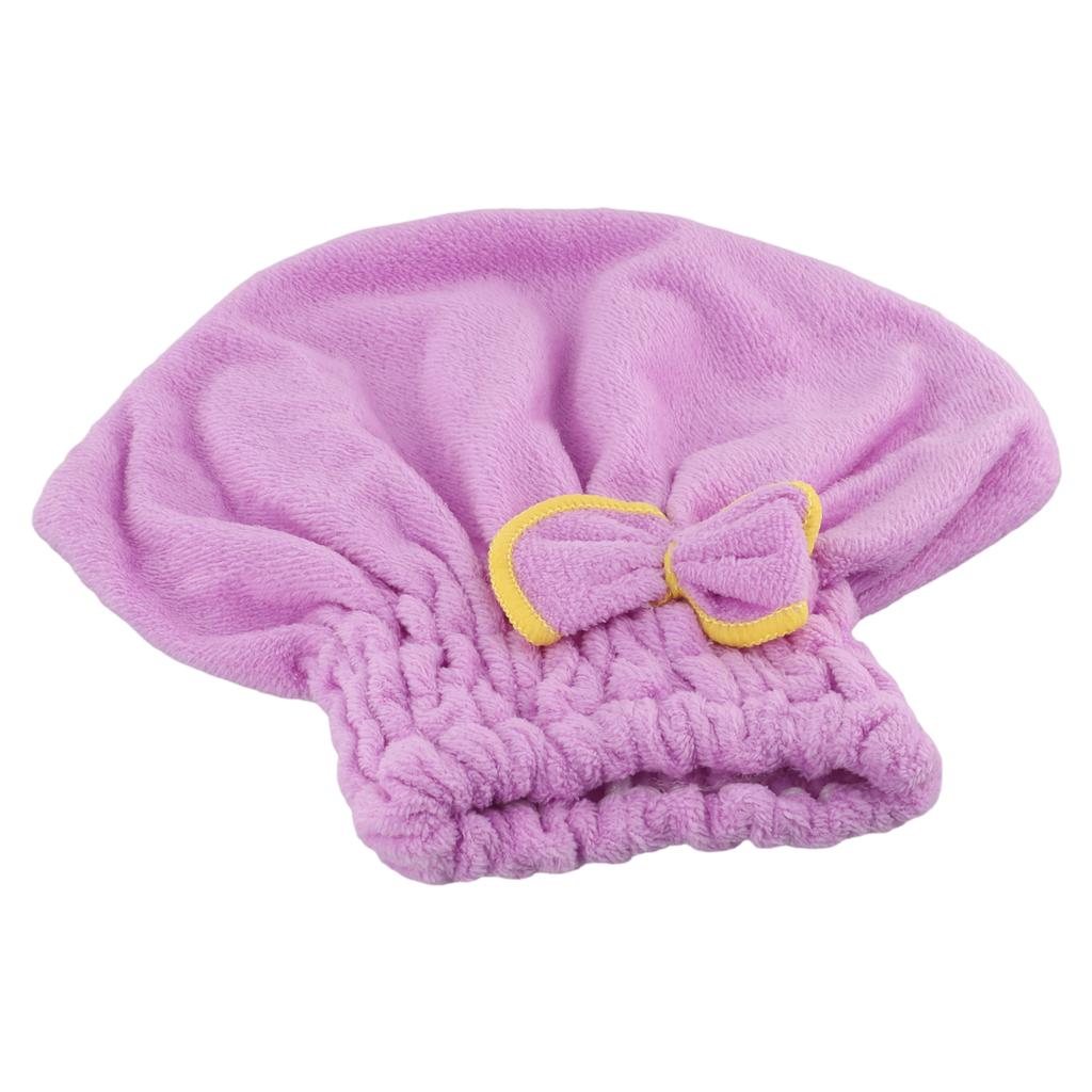 Shower Cap Hair Hat Hair Turban Microfiber Women Head Wrap Hat 6 Colors Absorption Water Coral Fleece High Density