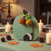Kitchen Shelf Decor Wooden Fall Harvest Pumpkin Ornaments, Autumn Decorations, Decorative Tabletop Thanksgiving Table Centerpiece for Festival