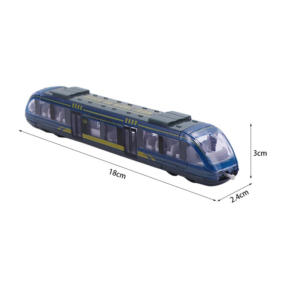 Gift Zinc Zinc Alloy Metro Subway Metal High Speed Rail Simulation Train Toy Diecast Train Toy Underground