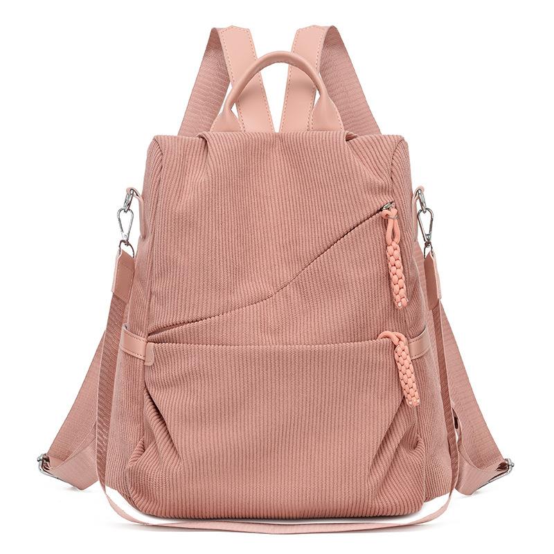 

Рюкзак, Повседневный Многофункциональный Рюкзак с защитой от краж, Школьный рюкзак большой вместимости для студентов розовый