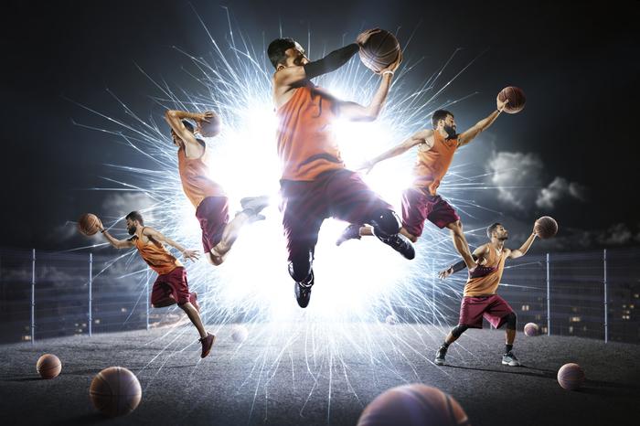 Photomural Street Basketball Self-Adhesive Mural 208x146