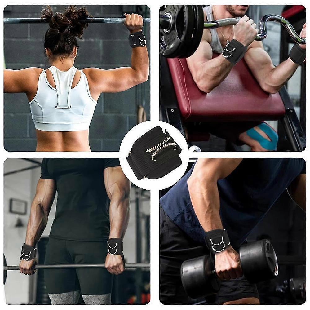 Weight Lifting Straps,Lifting Wrist Straps,With D-Rings,Wrist Wraps,Pull-Ups