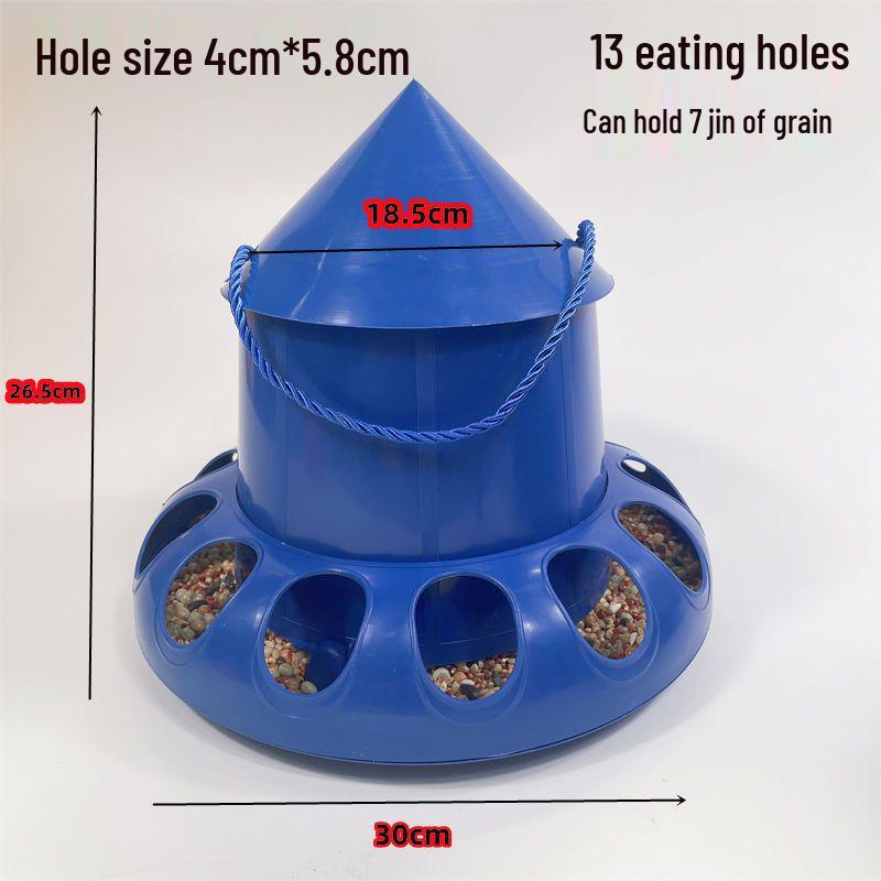Poultry Anti-Scatter & Splash Automatic Feeder/Dispenser for Chickens, Ducks, Geese, and Quails