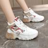 Fashion 2025 Spring Women Casual Sneakers Hot Sale High Quality Warm Thickness Cotton Shoes Female High Top Ankle Boot Versatile Zapatos