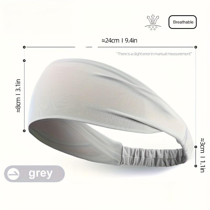 [Sweat-Wicking Headband] 1-Pack Non-Slip Sweat-Wicking Sports Headband | Breathable Moisture-Wicking Elastic Hair Band for Running, Yoga, Cycling