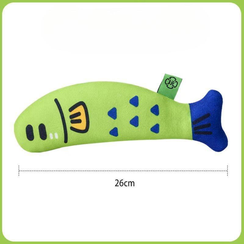 Pet Cat Mint Toy Cat Toy To Amuse Cats Hemp Cloth Fish Self-relaxing and Entertaining Cat Mint Cat Toy Small Realistic Fish