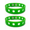 2 Pcs Silicone Charm Bracelets for Kids Adjustable Wristband