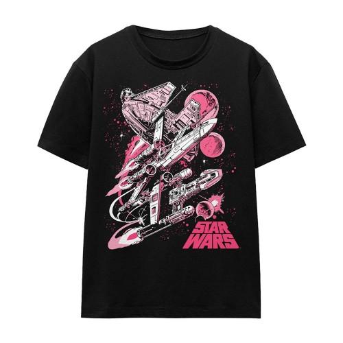 Star Wars Womens/Ladies Retro Comic T-Shirt