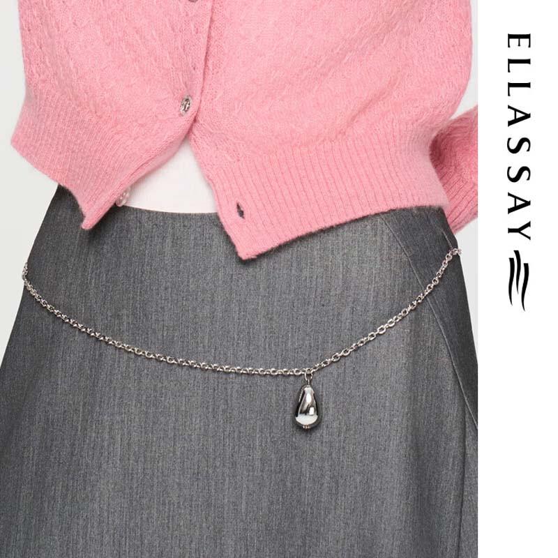 ELLASSAY Elegant Commuter High-Waist Mid-Length Skirt