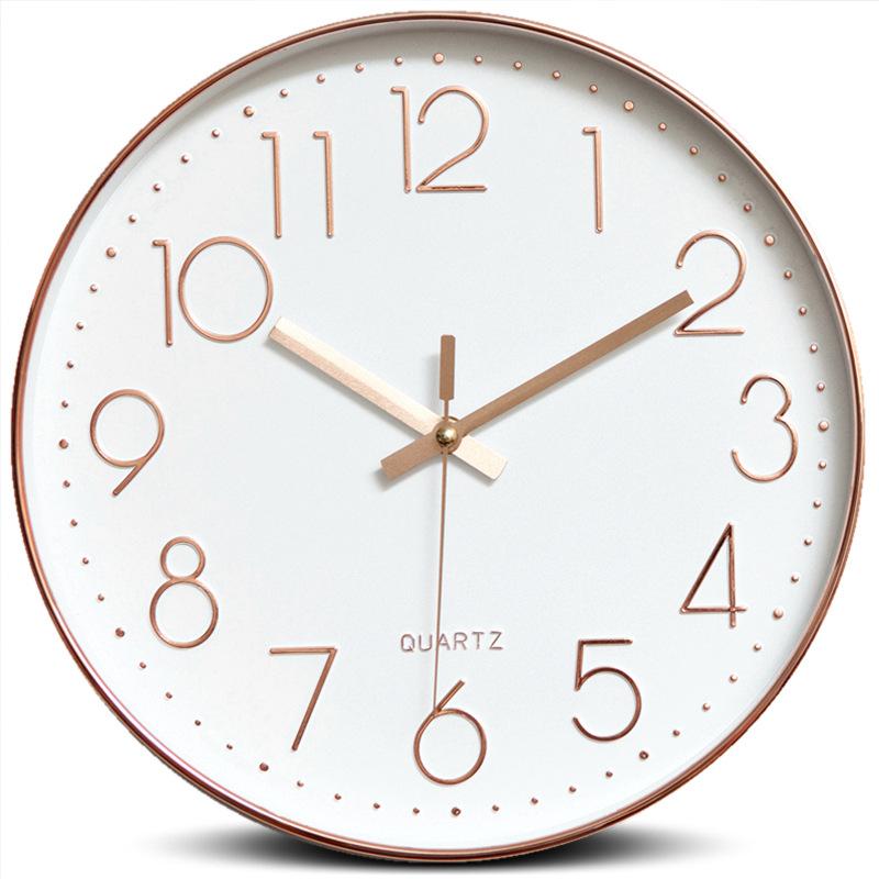 1Pc Clock Wall Clock Living Room Clock Wall Watch Quartz Clock Wall-mounted Creative Silent Watch Wall Clock