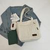 Large Capacity Tote Bag Women Commuter Handbag Solid Color Shoulder Bag