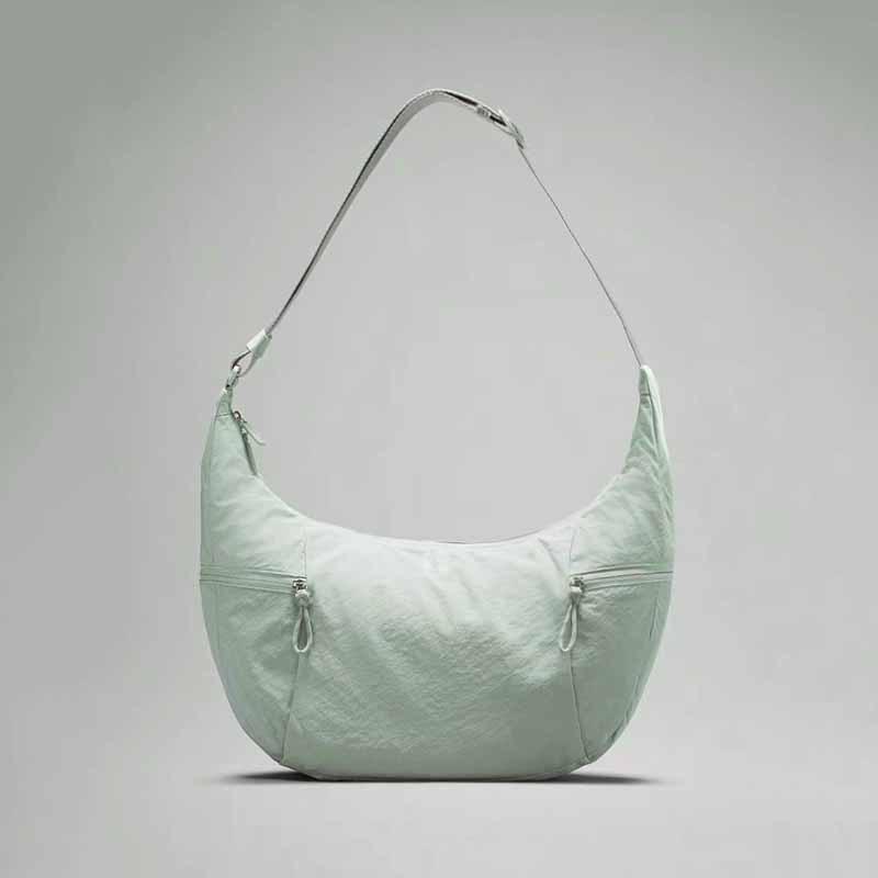 "Lulu 2024 Large Slouchy Croissant Crossbody Bag, 6L13L Capacity Dumpling Bag"