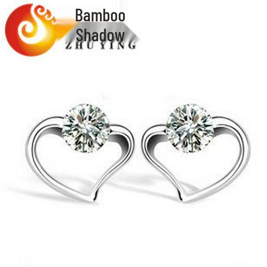 

925 Sterling Silver I Love You Hypoallergenic Stud Earrings - Korean Fashion Jewelry 925 Sterling Silver