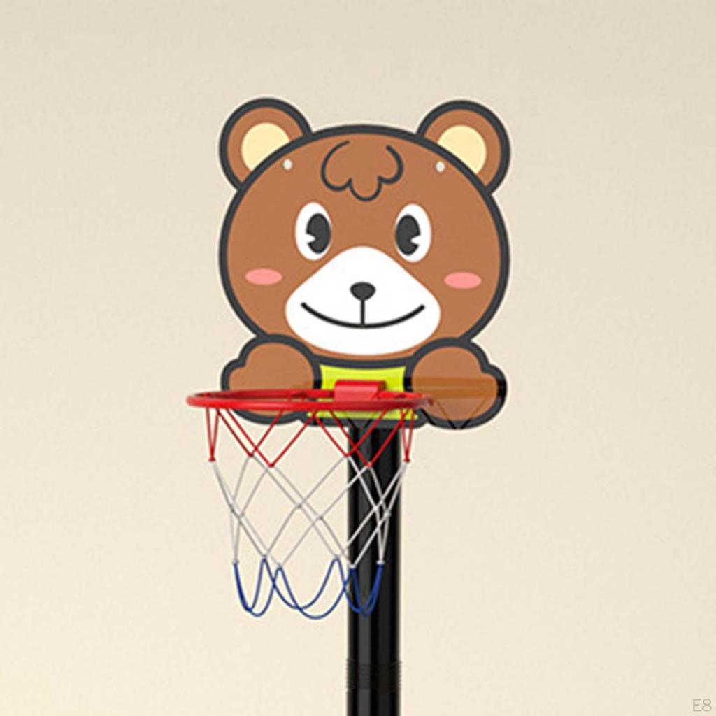 Backboard Basketball Goals Foldable Hoop Set Multifunction Adjustable Height Portable