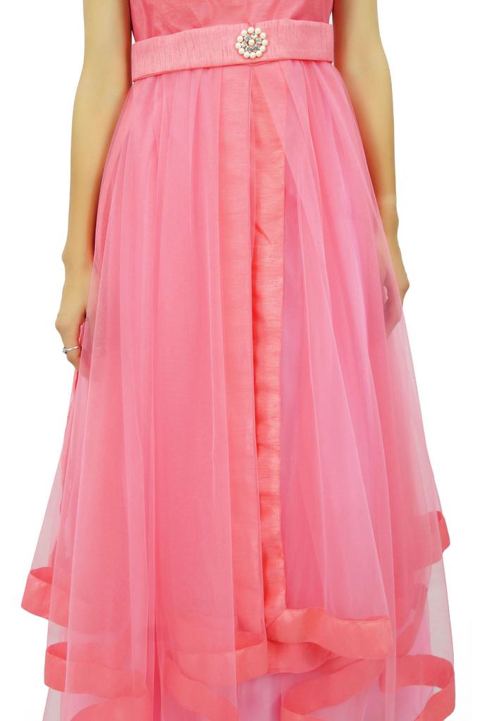 Bimba Bridal Long Party Wear Maxi Dress Flared Bridesmaid  Prom Dress